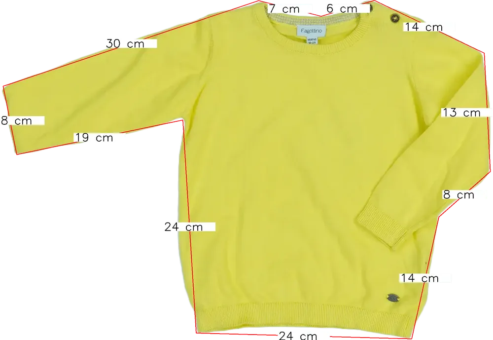 Sárga OVS - Fagottino Kötött pulcsi EU 92 / UK 2 év / US 2T