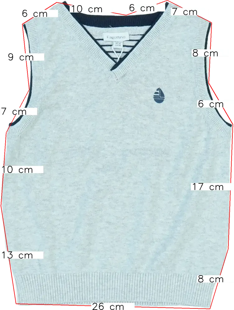 Szürke OVS - Fagottino Mellény EU 98 / UK 3 év / US 3T