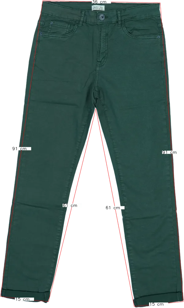 Zöld OVS Hosszúnadrág EU 158 / UK 13 év / US 14 év/XL
