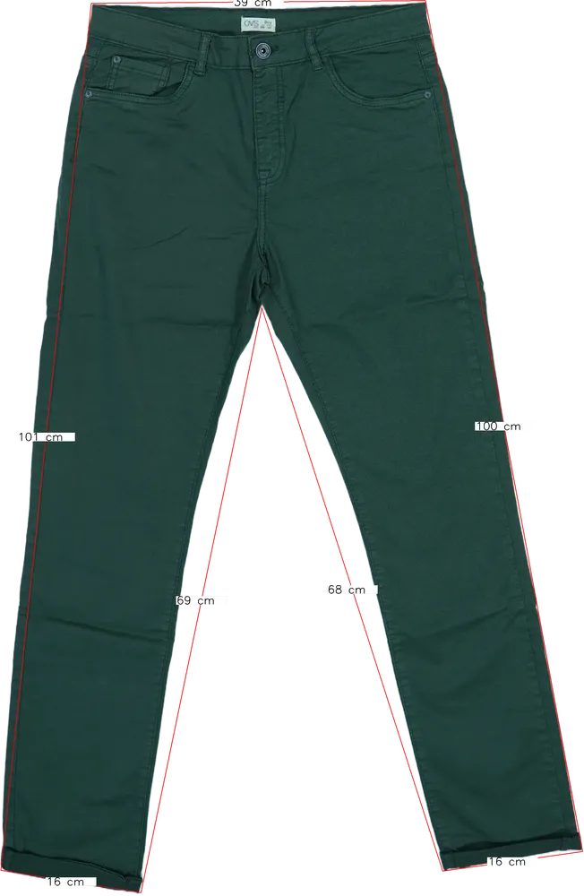 Zöld OVS Hosszúnadrág EU 170 / UK 15 év / US XL