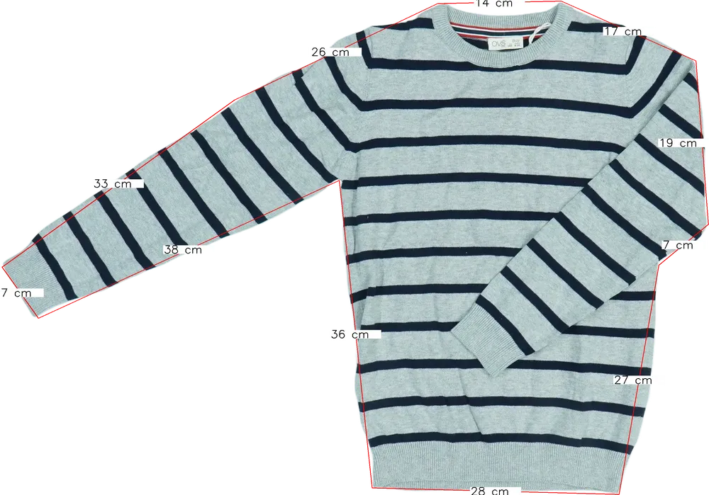 Szürke OVS Kötött pulcsi EU 140 / UK 10 év / US 10 év/L