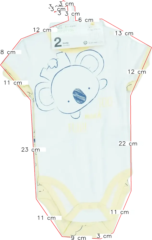 Sárga OVS - Fagottino Csomag - Body EU 92 / UK 2 év / US 2T