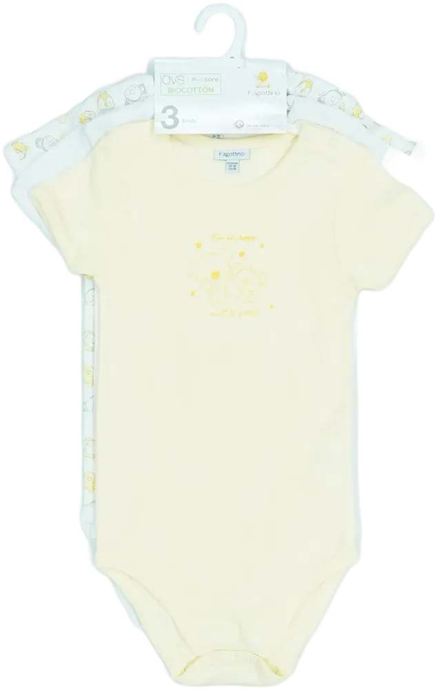 Sárga OVS Csomag - Body EU 98 / UK 3 év / US 3T