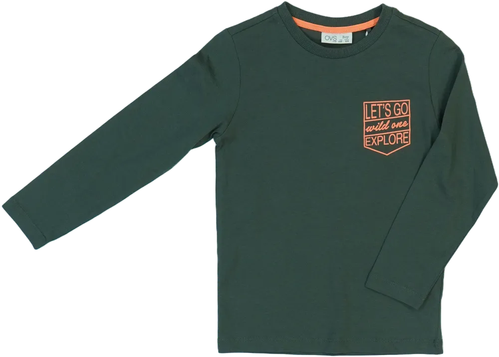 Zöld OVS Hosszú ujjú felső EU 110 / UK 5 év / US 5 év/XS