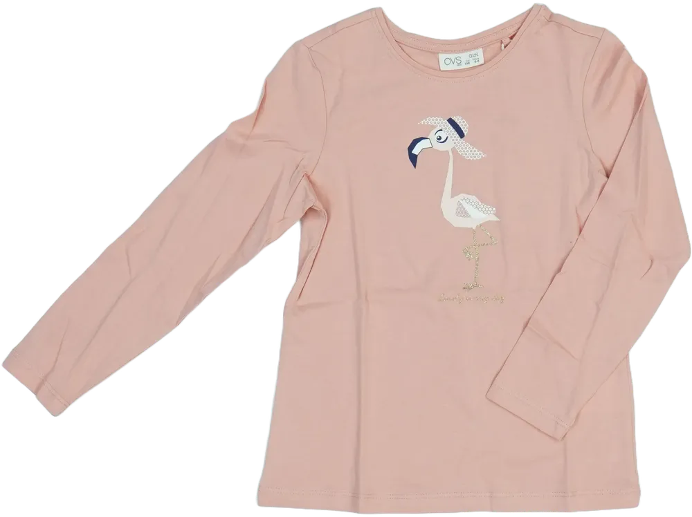 Rózsaszín OVS Hosszú ujjú felső EU 116 / UK 6 év / US 6 év/S
