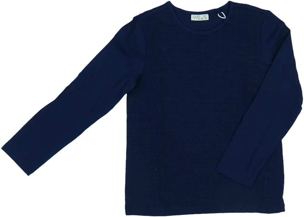 Kék OVS Hosszú ujjú felső EU 128 / UK 8 év / US 8 év/M