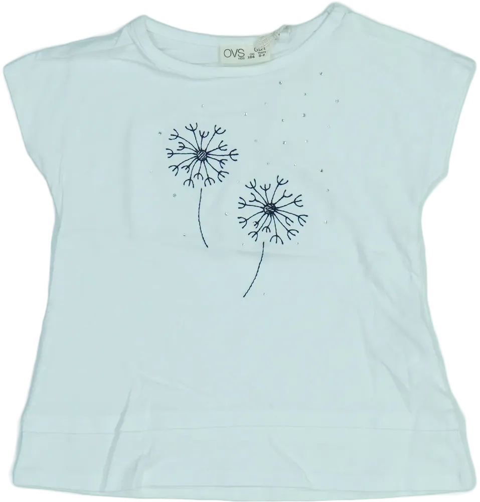 Fehér OVS Póló EU 104 / UK 4 év / US 4T/XS