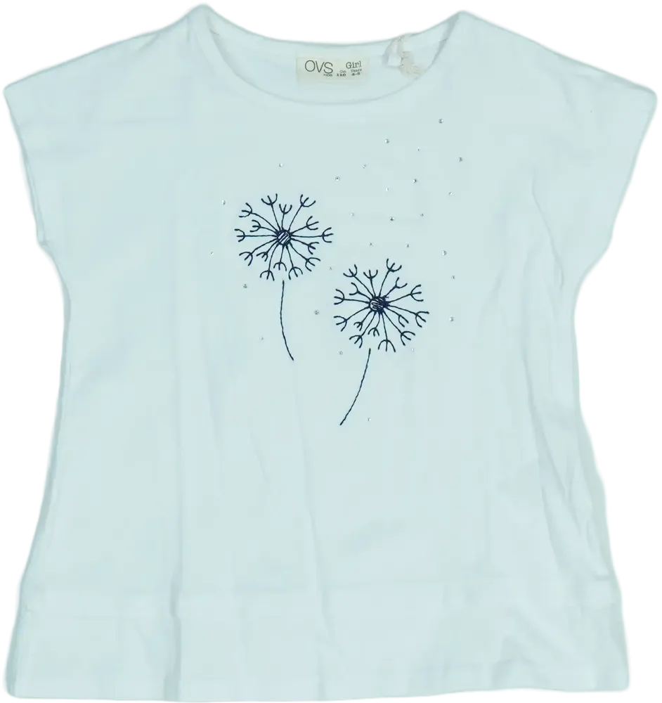 Fehér OVS Póló EU 110 / UK 5 év / US 5 év/XS