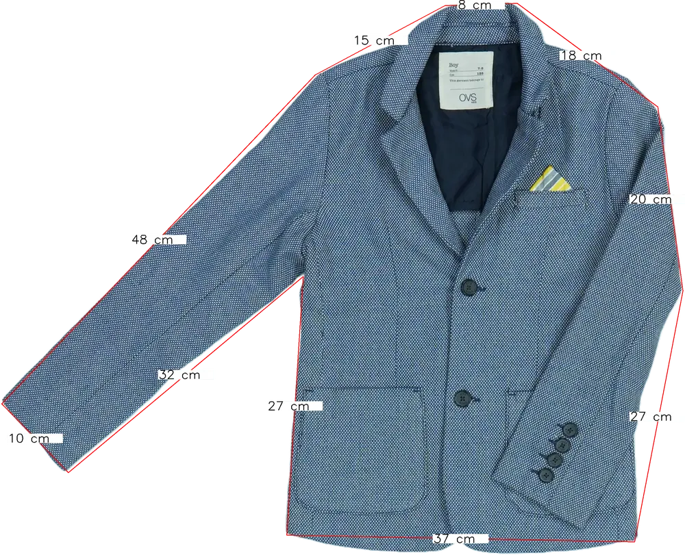 Többszínű OVS Blézer és Zakó EU 128 / UK 8 év / US 8 év/M