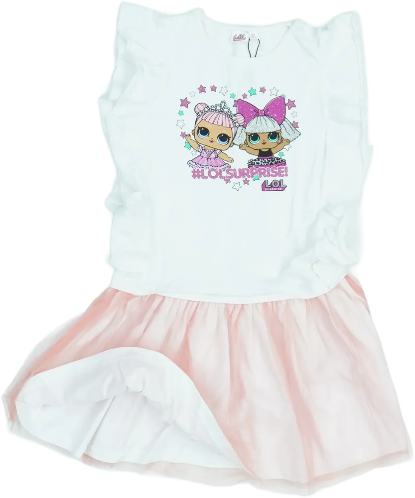 Rózsaszín LOL Ruha EU 134 / UK 9 év / US 9 év/L