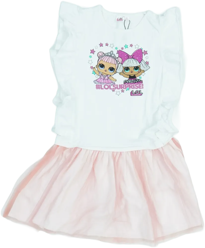 Rózsaszín LOL Ruha EU 134 / UK 9 év / US 9 év/L