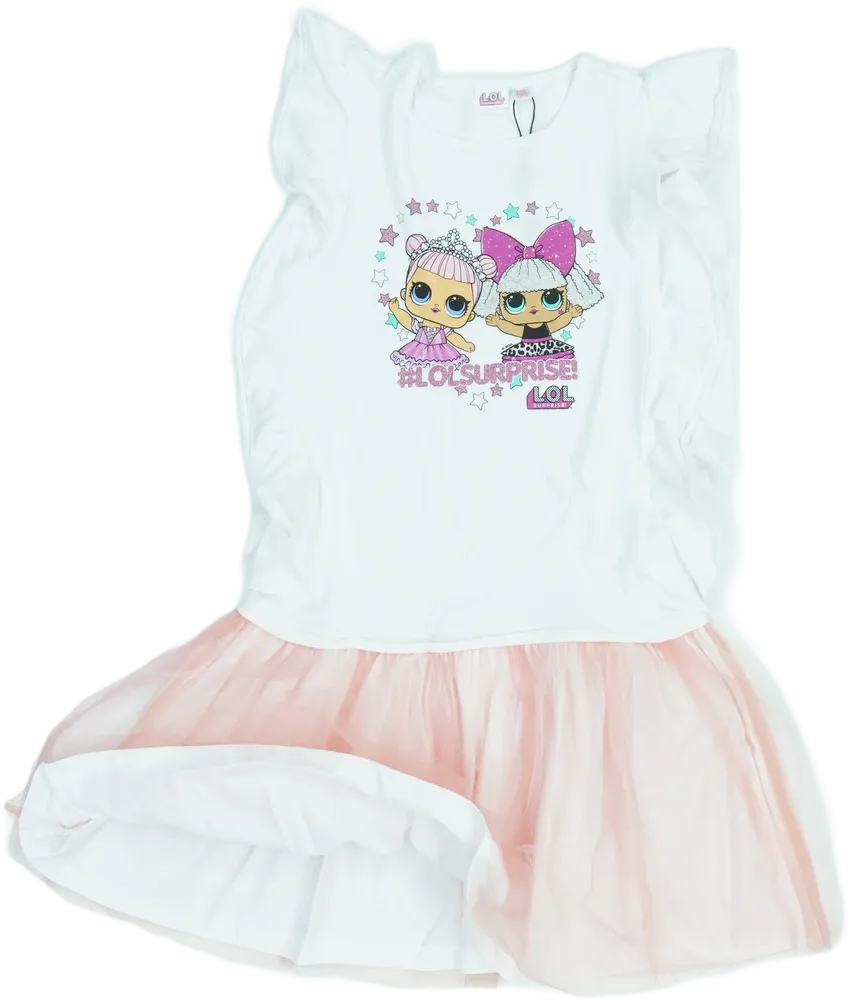 Rózsaszín LOL Ruha EU 140 / UK 10 év / US 10 év/L