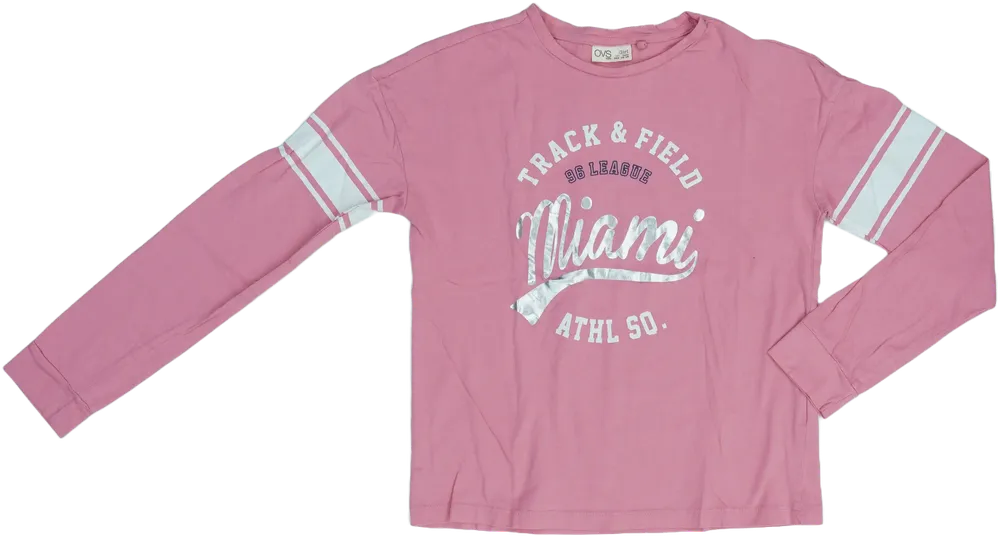 Rózsaszín OVS Hosszú ujjú felső EU 164 / UK 14 év / US 14 év/XL