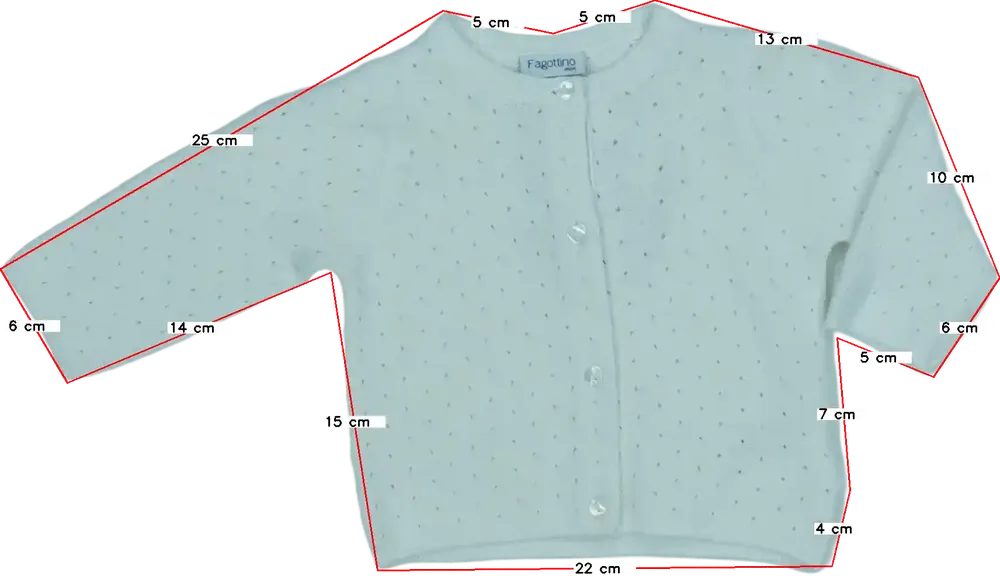 Fehér OVS - Fagottino Kardigán EU 56 / UK Újszülött / US Újszülött