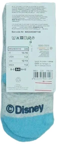Szürke Disney Zokni EU 68 / UK 3-6 hónap / US 3-6 hónap