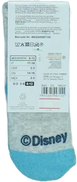Szürke Disney Zokni EU 18