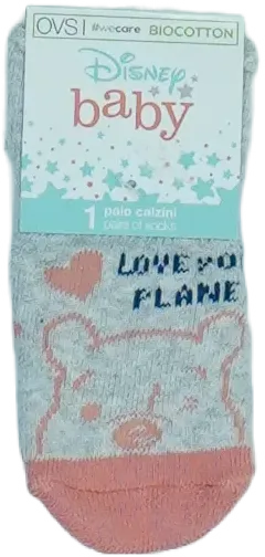 Szürke Disney Zokni EU 62 / UK 0-3 hónap / US 0-3 hónap