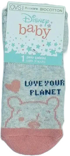 Szürke Disney Zokni EU 68 / UK 3-6 hónap / US 3-6 hónap