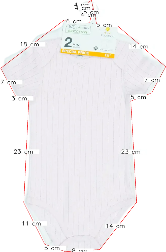 Rózsaszín OVS - Fagottino Csomag - Body EU 92 / UK 2 év / US 2T