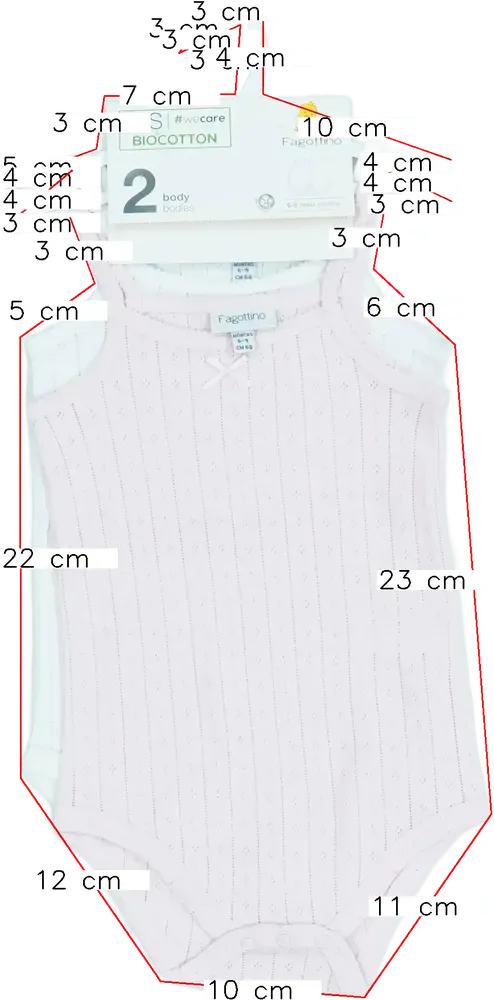 Rózsaszín OVS - Fagottino Csomag - Body EU 74 / UK 6-9 hónap / US 6-9 hónap