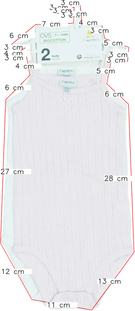 Rózsaszín OVS - Fagottino Csomag - Body EU 92 / UK 2 év / US 2T