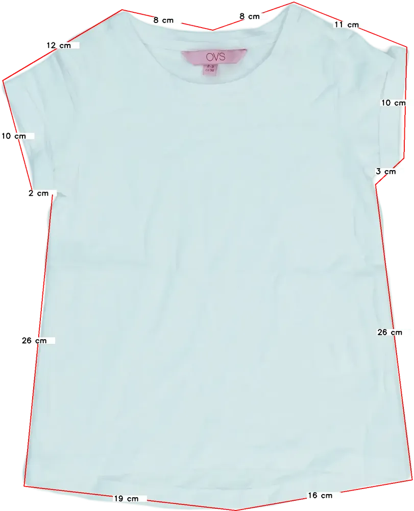 Fehér OVS Póló EU 98 / UK 3 év / US 3T