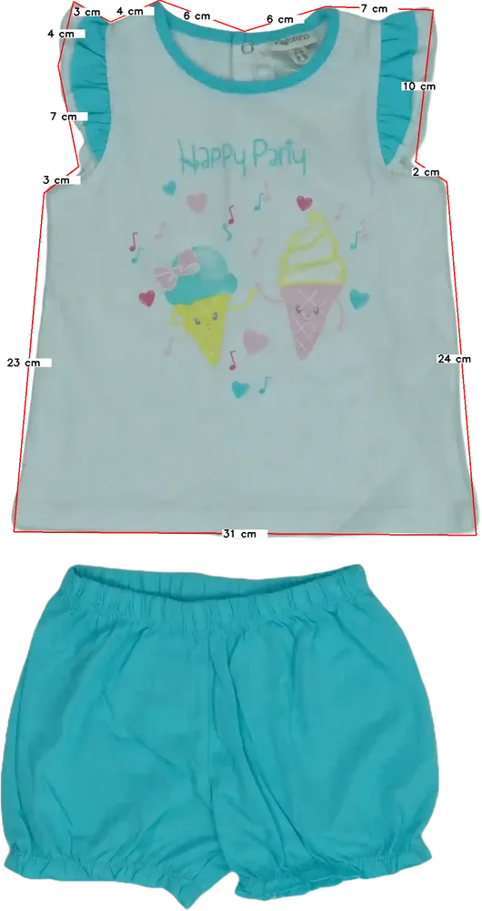 Többszínű OVS - Fagottino 2 részes szett - Felsőruházat és nadrág EU 80 / UK 9-12 hónap / US 12 hónap