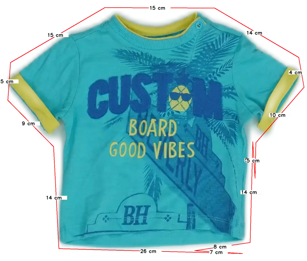 Kék OVS - Fagottino Póló EU 80 / UK 9-12 hónap / US 12 hónap