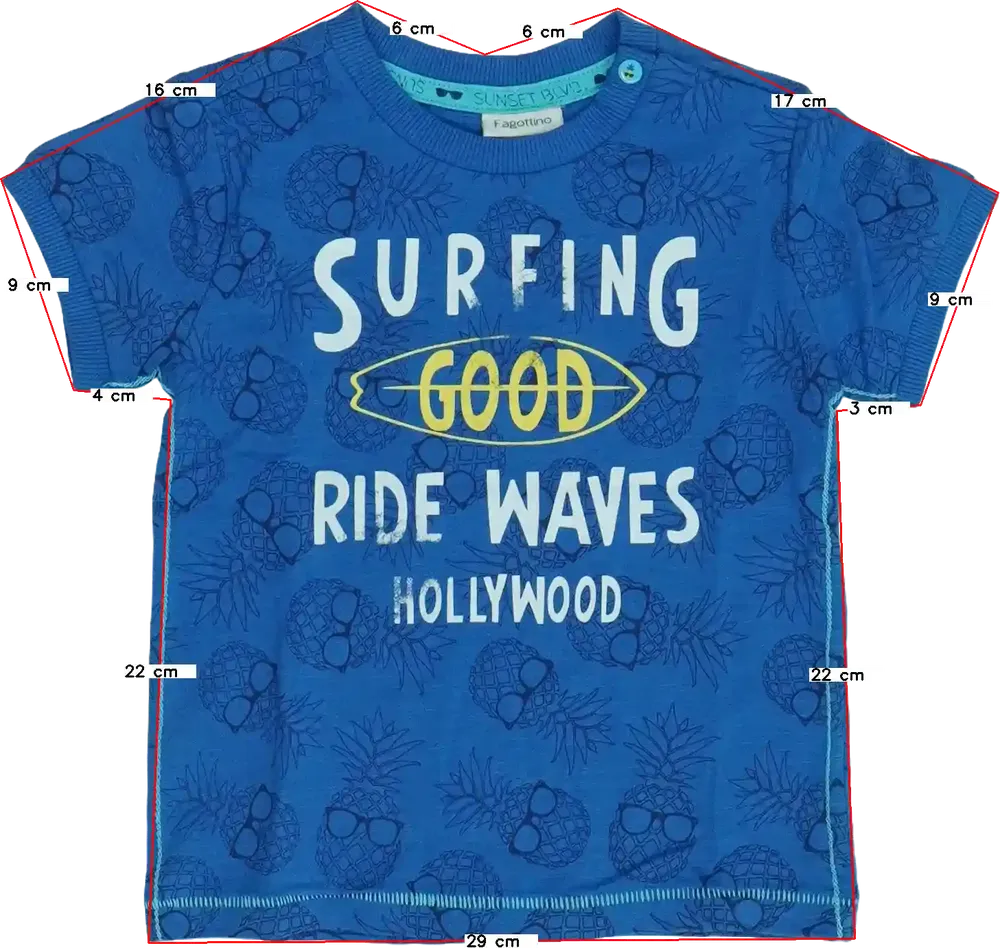 Kék OVS - Fagottino Póló EU 86 / UK 12-18 hónap / US 18 hónap