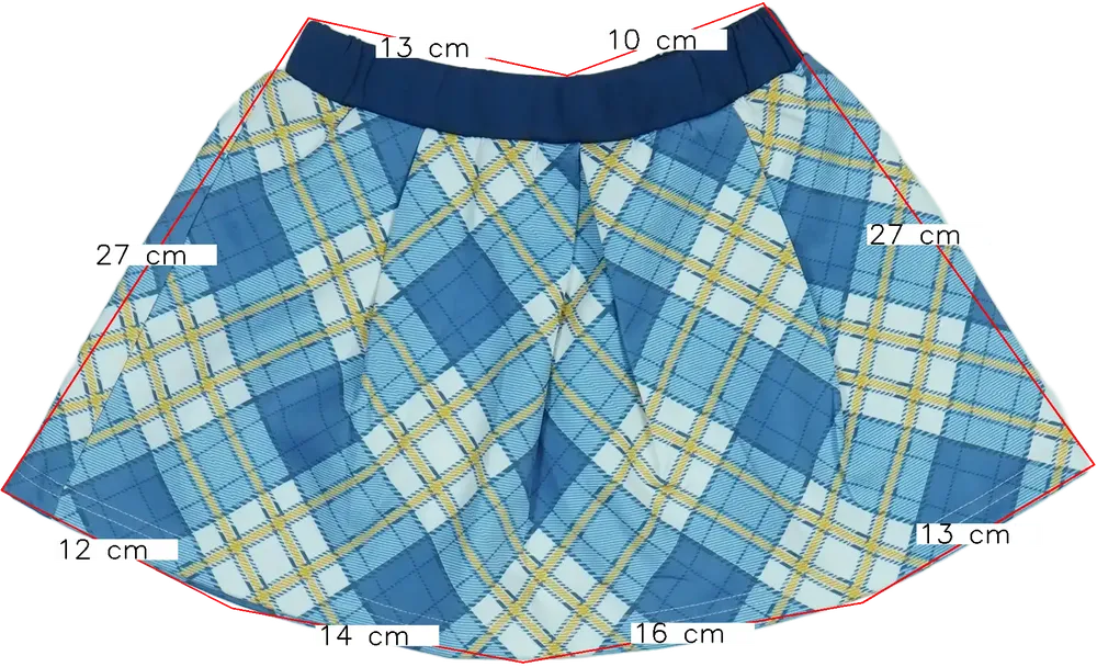 Kék Gaialuna Szoknya EU 104 / UK 4 év / US 4T/XS