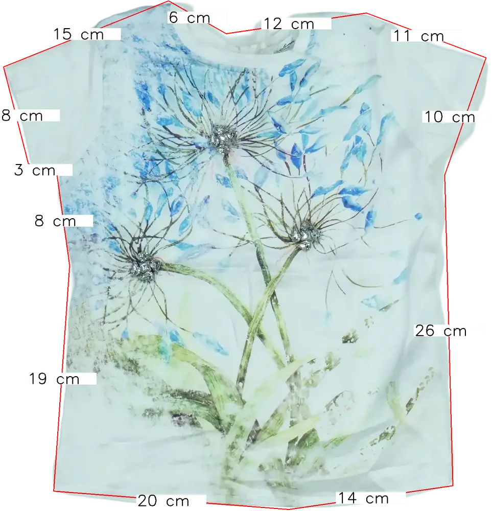 Fehér Gaialuna Póló EU 134 / UK 9 év / US 9 év/L