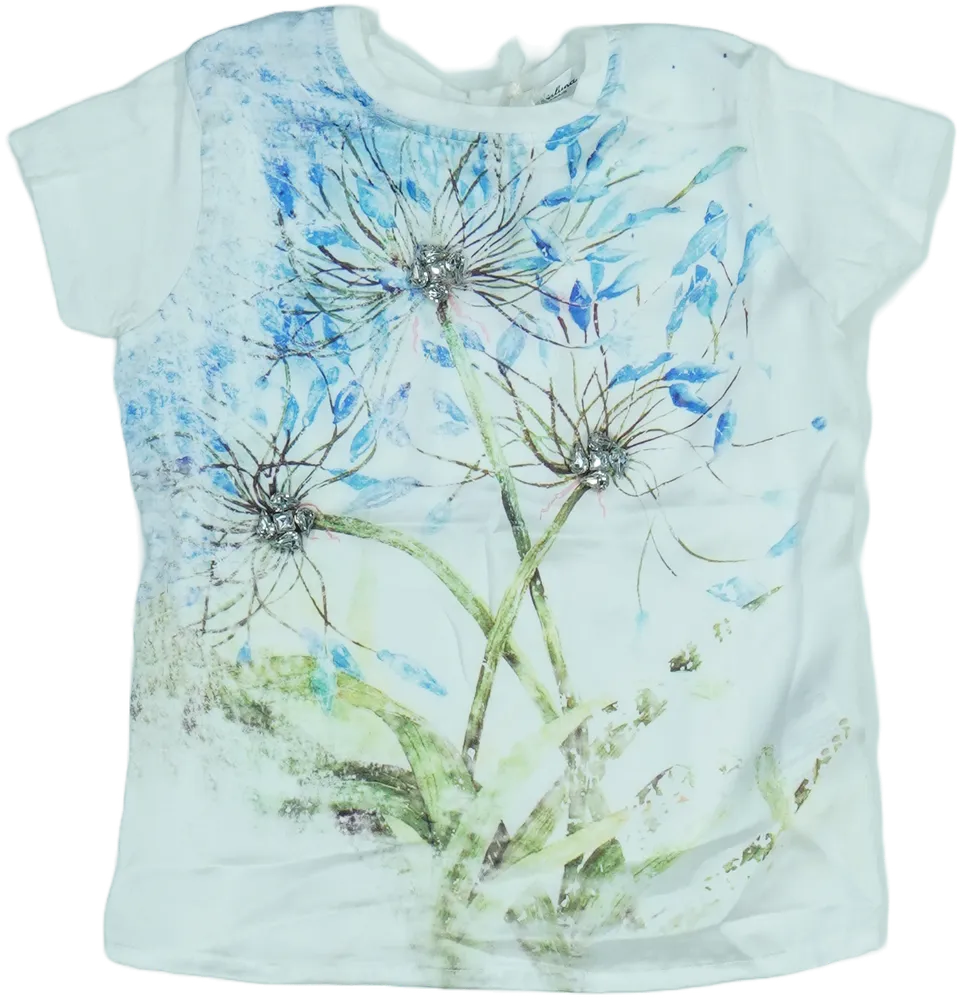 Fehér Gaialuna Póló EU 134 / UK 9 év / US 9 év/L