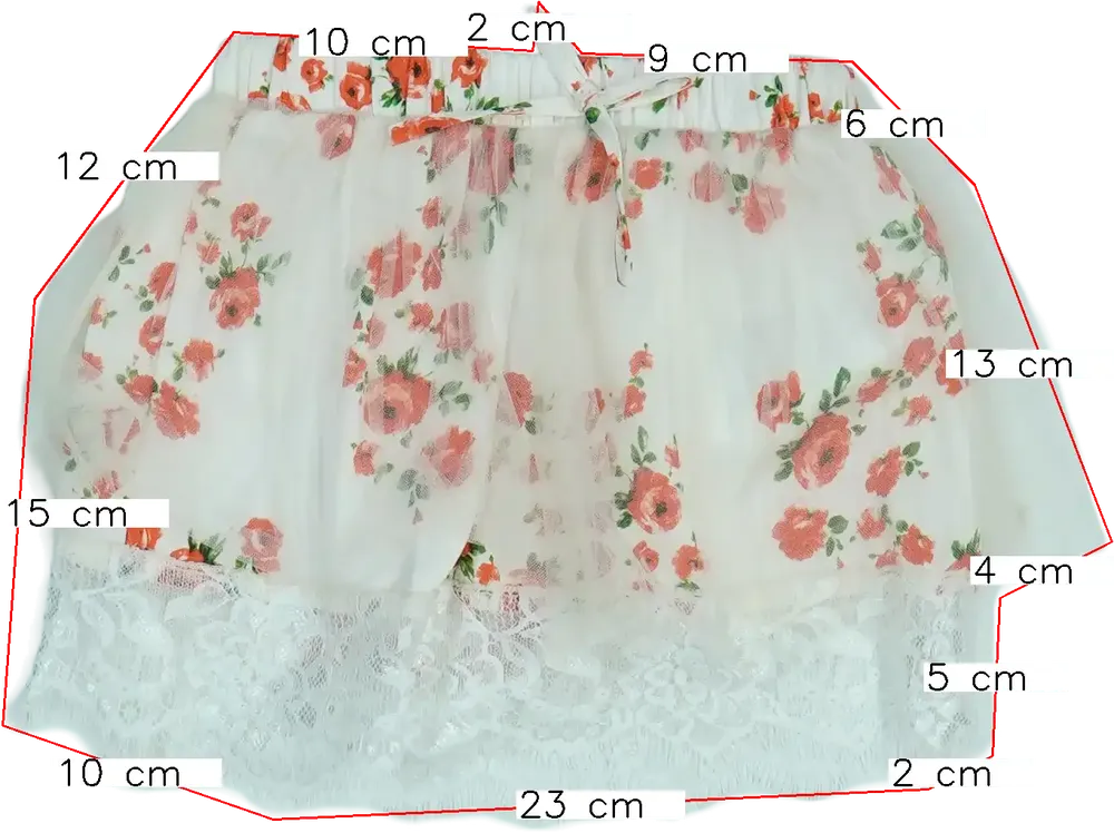 Fehér Gaialuna Szoknya EU 86 / UK 12-18 hónap / US 18 hónap