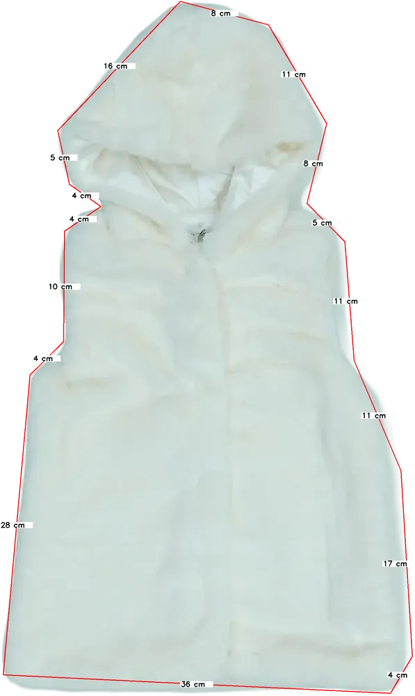 Fehér Gaialuna Mellény EU 98 / UK 3 év / US 3T