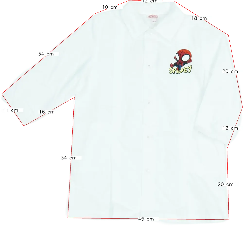 Fehér Marvel Ing EU 98 / UK 3 év / US 3T