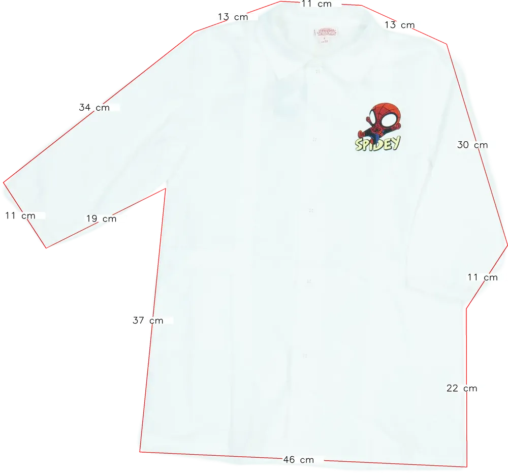 Fehér Marvel Ing EU 104 / UK 4 év / US 4T/XS