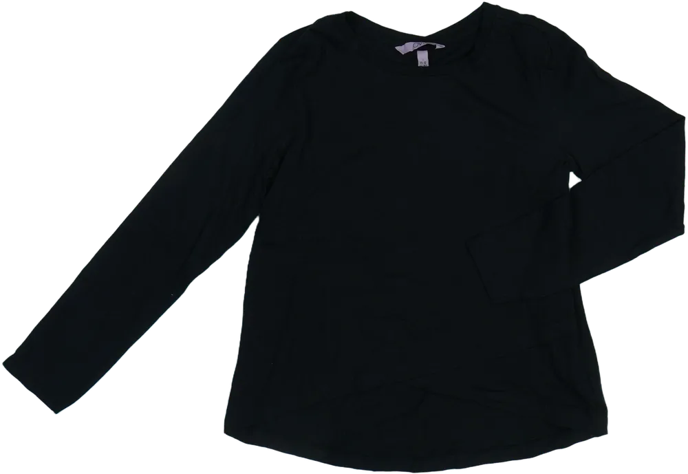 Fekete OVS Hosszú ujjú felső EU 152 / UK 12 év / US 12 év/L