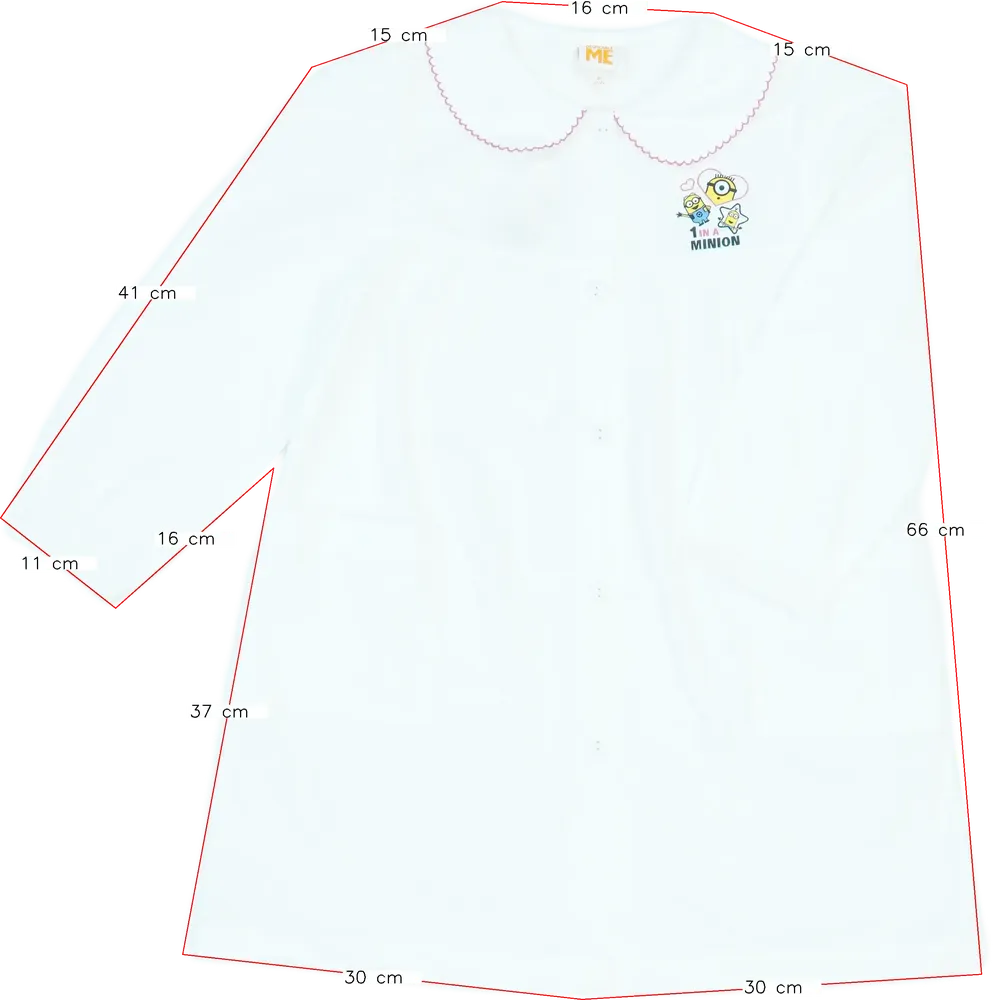 Fehér Despicable Me Ruha EU 128 / UK 8 év / US 8 év/M