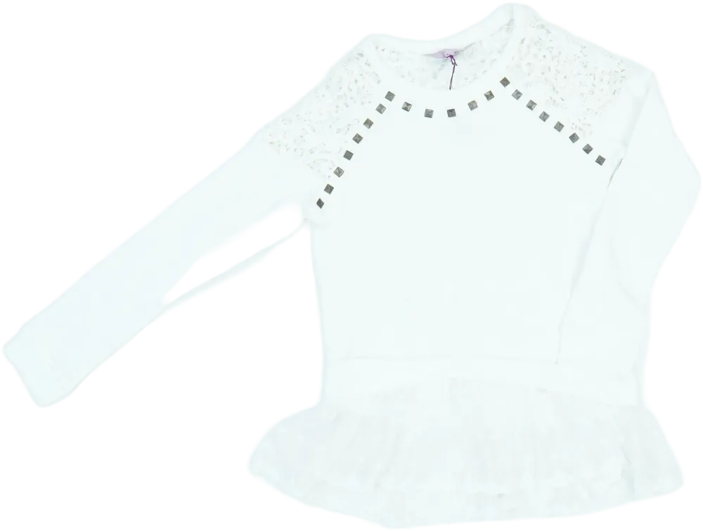 Fehér OVS Pulóver EU 134 / UK 9 év / US 9 év/L