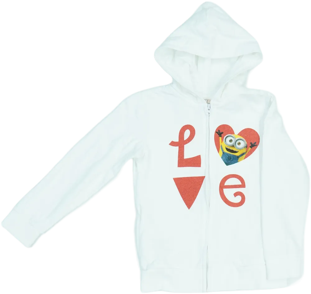 Fehér Despicable Me Kapucnis pulóver EU 134 / UK 9 év / US 9 év/L