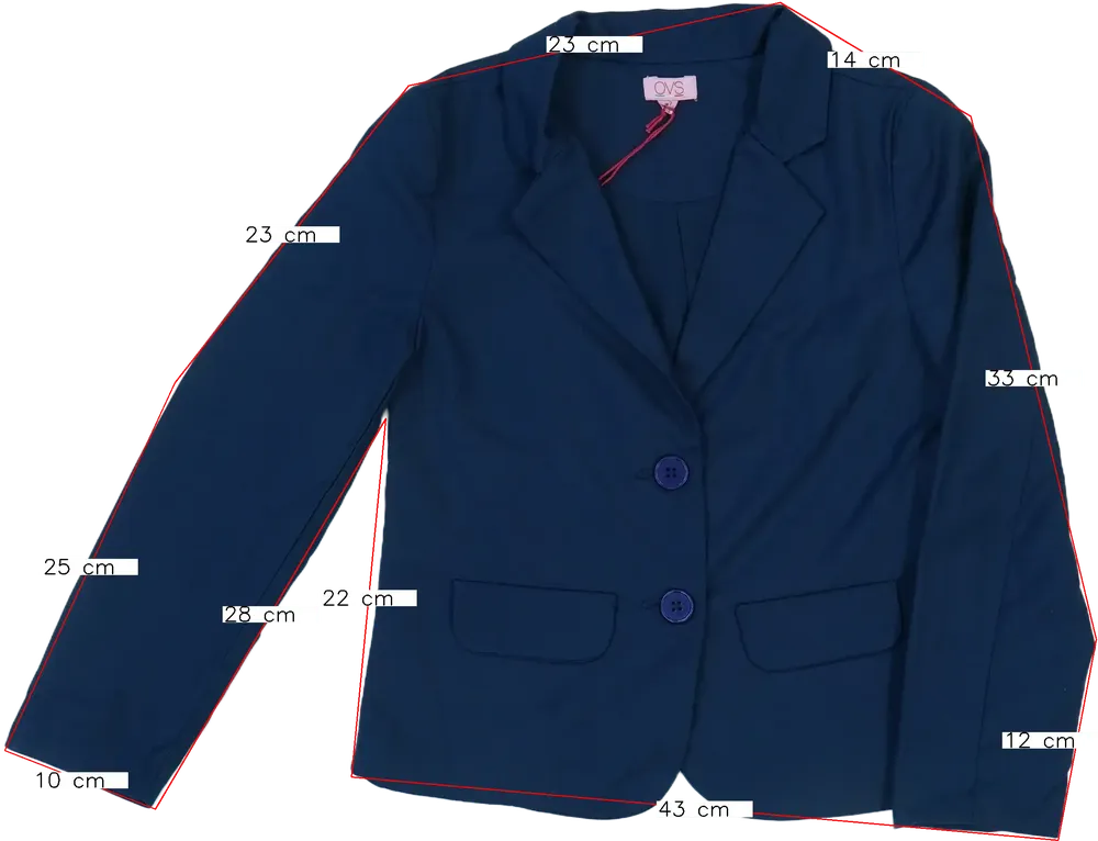 Kék OVS Blézer és Zakó EU 122 / UK 7 év / US 7 év/M