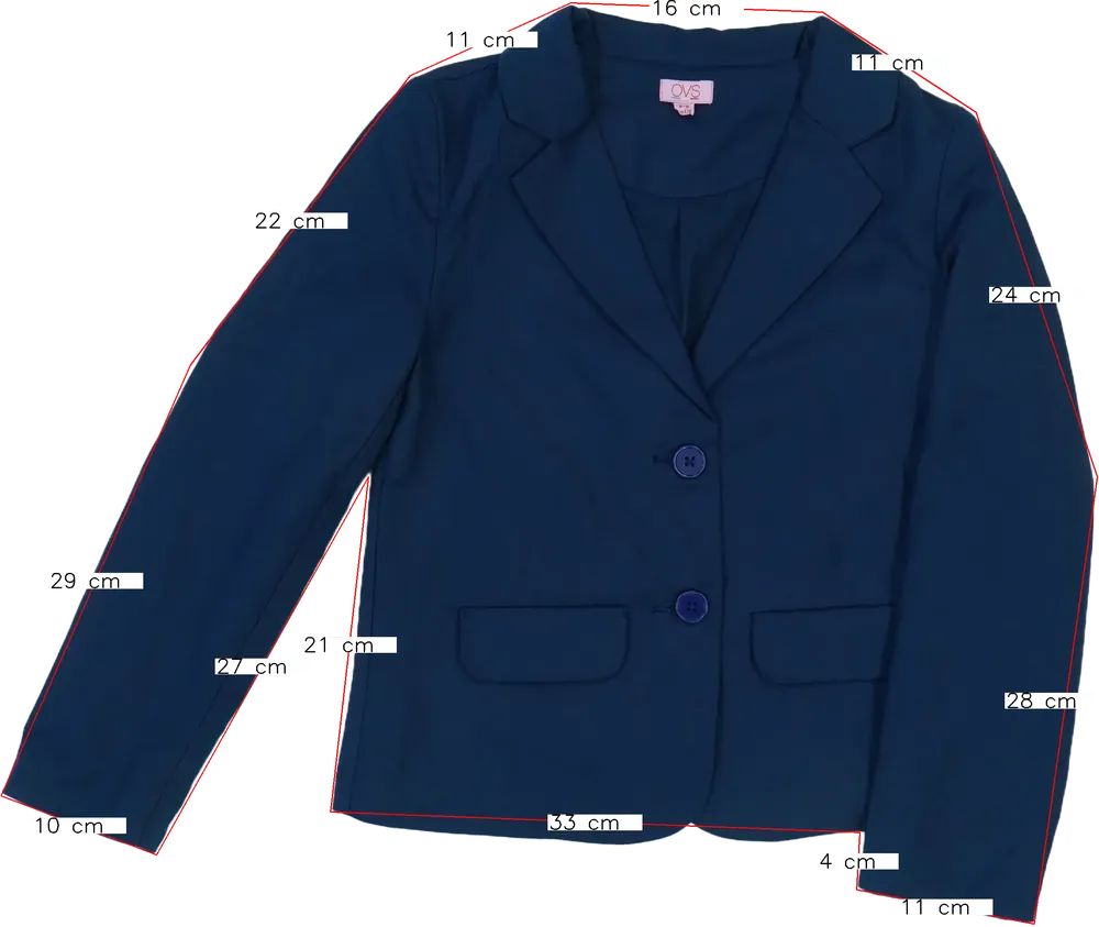 Kék OVS Blézer és Zakó EU 134 / UK 9 év / US 9 év/L