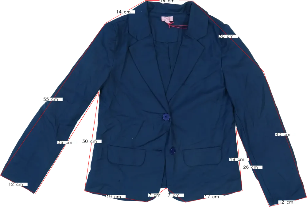 Kék OVS Blézer és Zakó EU 146 / UK 11 év / US 12 év/L