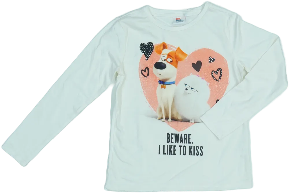 Fehér Illuminaton Hosszú ujjú felső EU 140 / UK 10 év / US 10 év/L