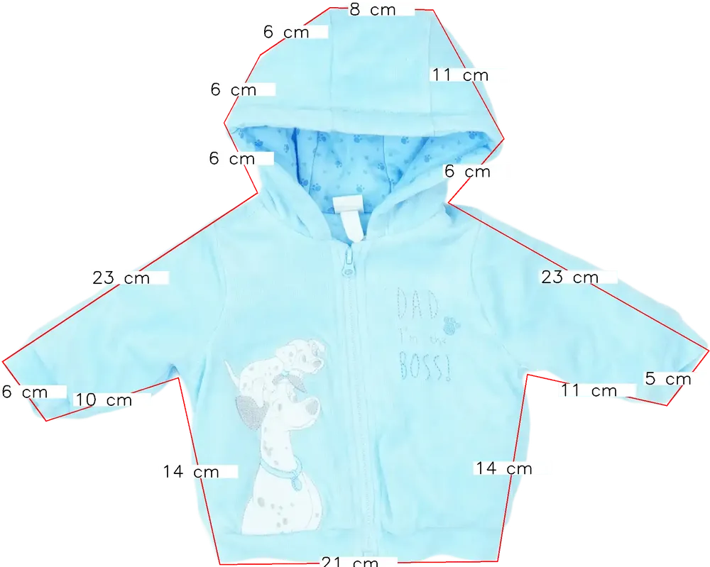 Kék Disney Baby kocsikabát EU 56 / UK Újszülött / US Újszülött