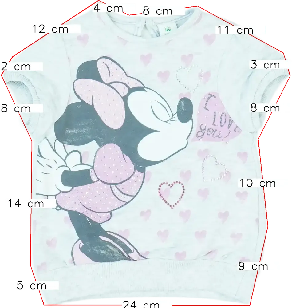 Szürke Disney Póló EU 68 / UK 3-6 hónap / US 3-6 hónap