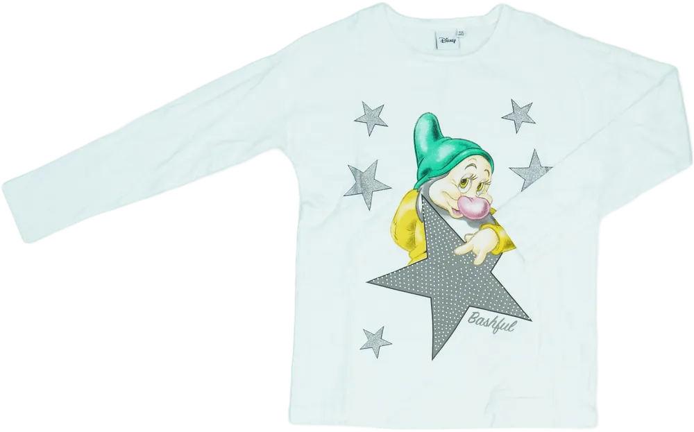 Fehér Disney Hosszú ujjú felső EU 152 / UK 12 év / US 12 év/L