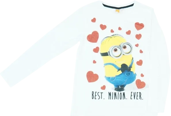 White Despicable Me Long sleeve top EU 152 / UK 12 years / US 12 years/L