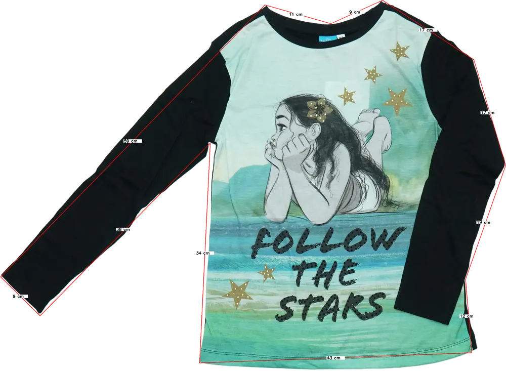 Többszínű Disney Hosszú ujjú felső EU 146 / UK 11 év / US 12 év/L