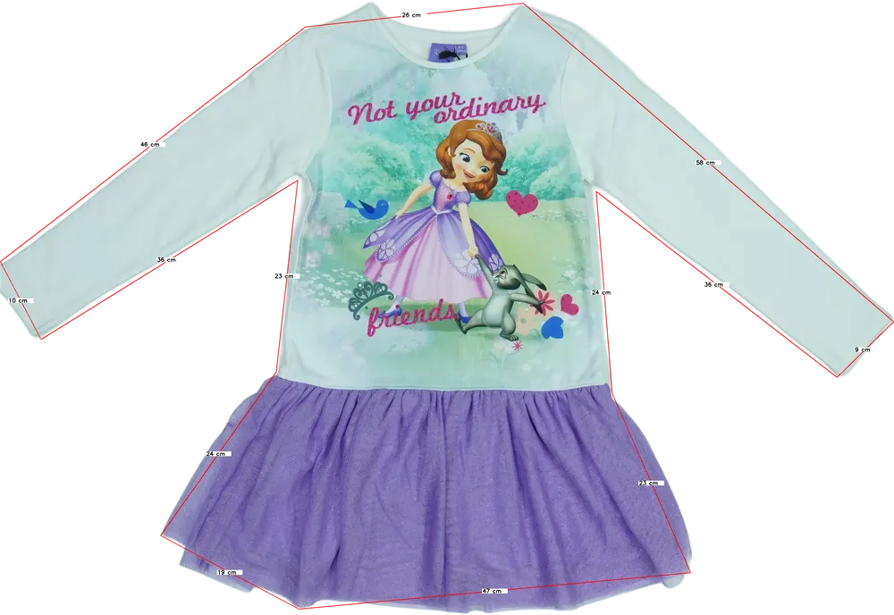 Lila Disney Ruha EU 134 / UK 9 év / US 9 év/L